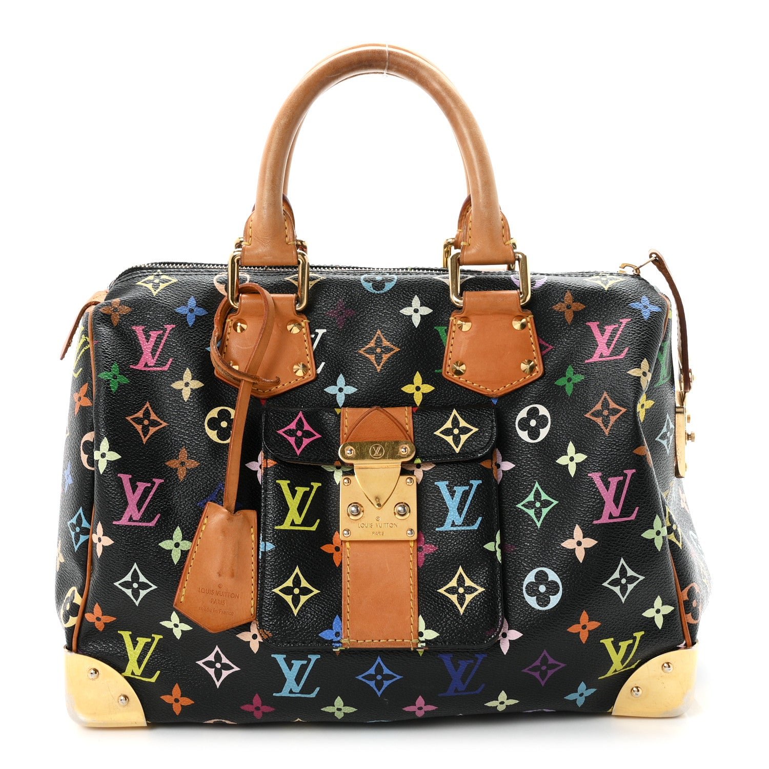 Louis Vuitton Monogram Multicolor Speedy 30 Black