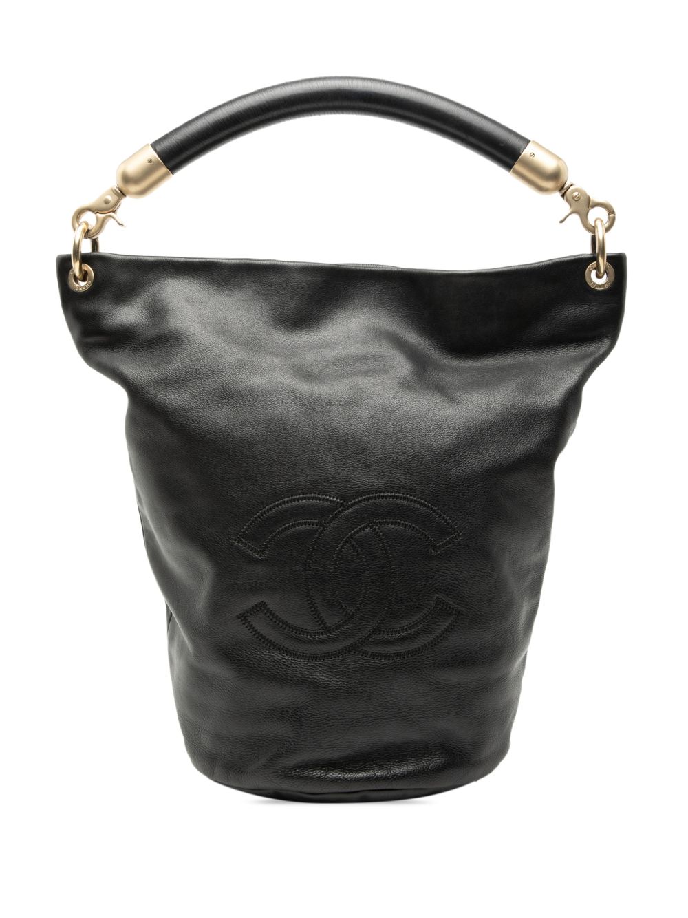 Chanel 2000-2002 CC Lambskin bucket bag