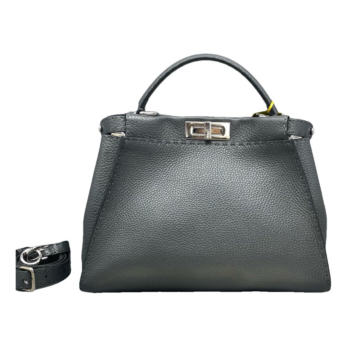 Peekaboo leather handbag