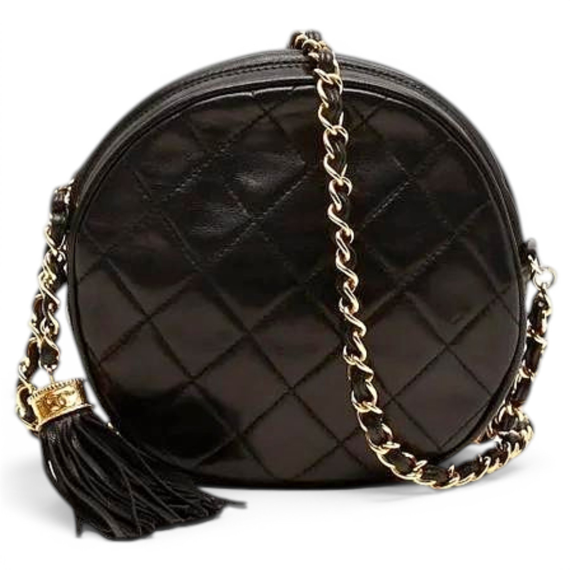 Trendy CC leather handbag