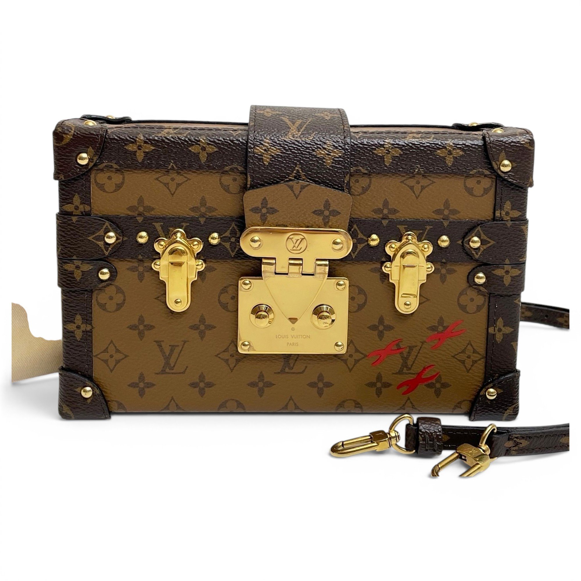 Louis Vuitton Petite Malle leather handbag