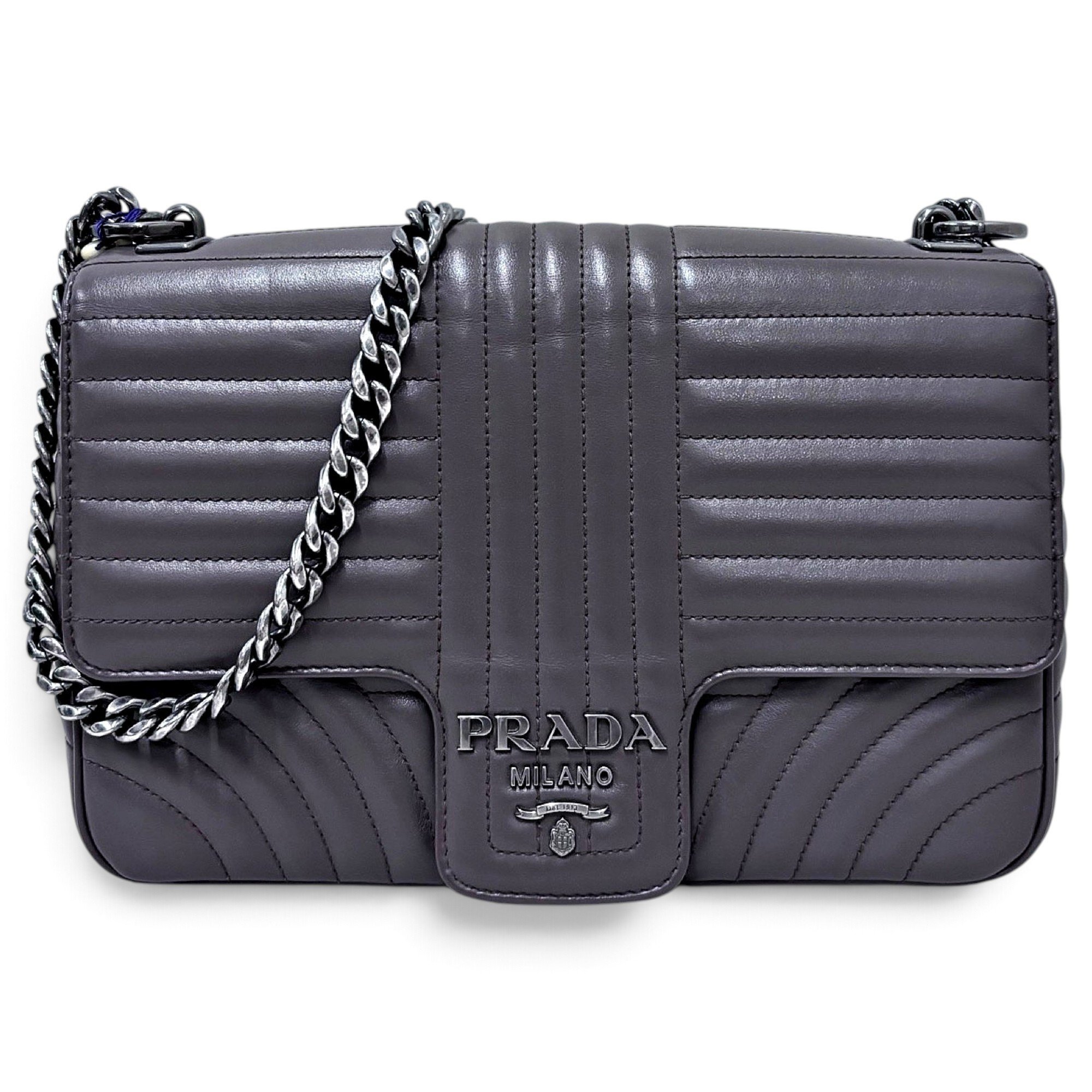 Diagramme leather handbag