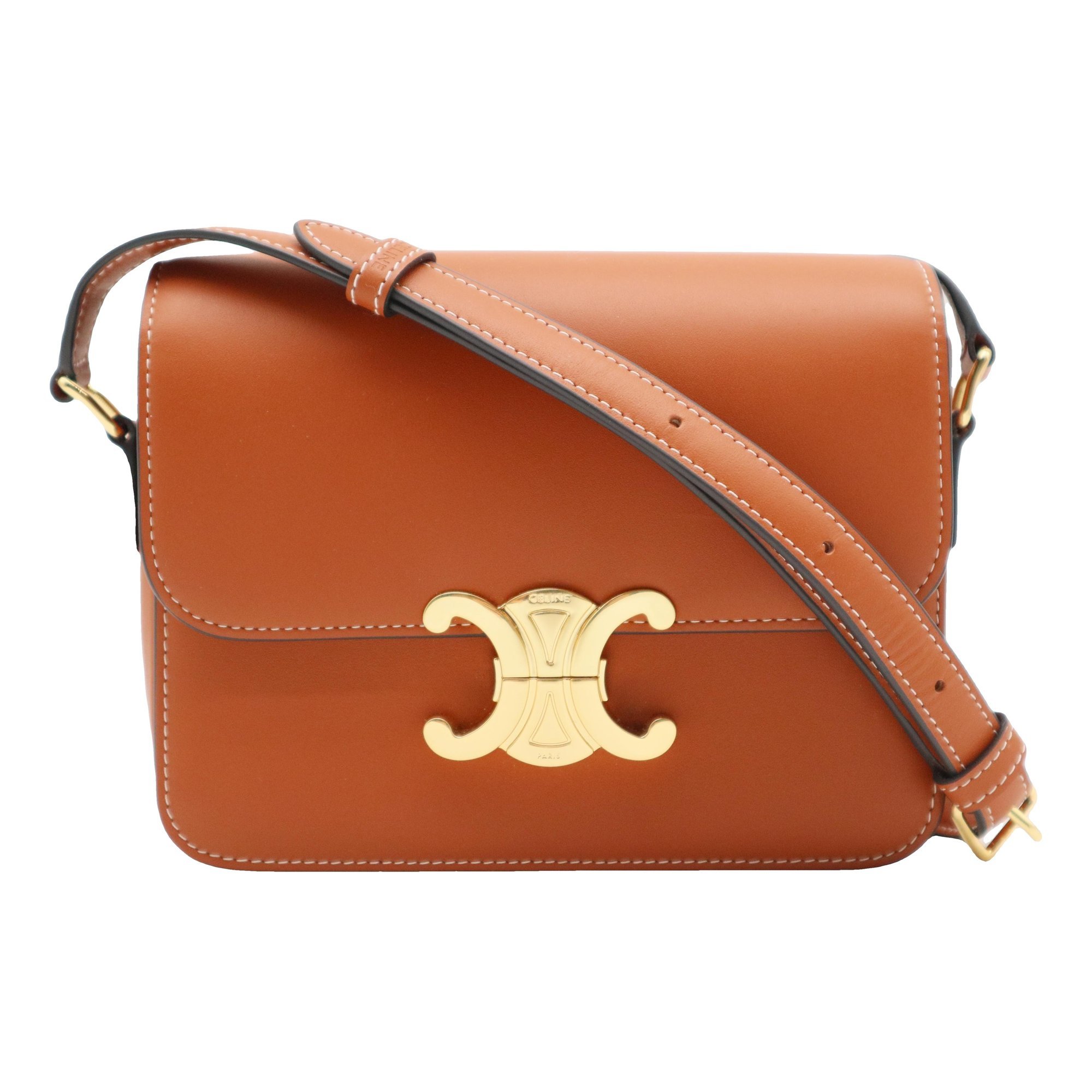 Triomphe leather handbag