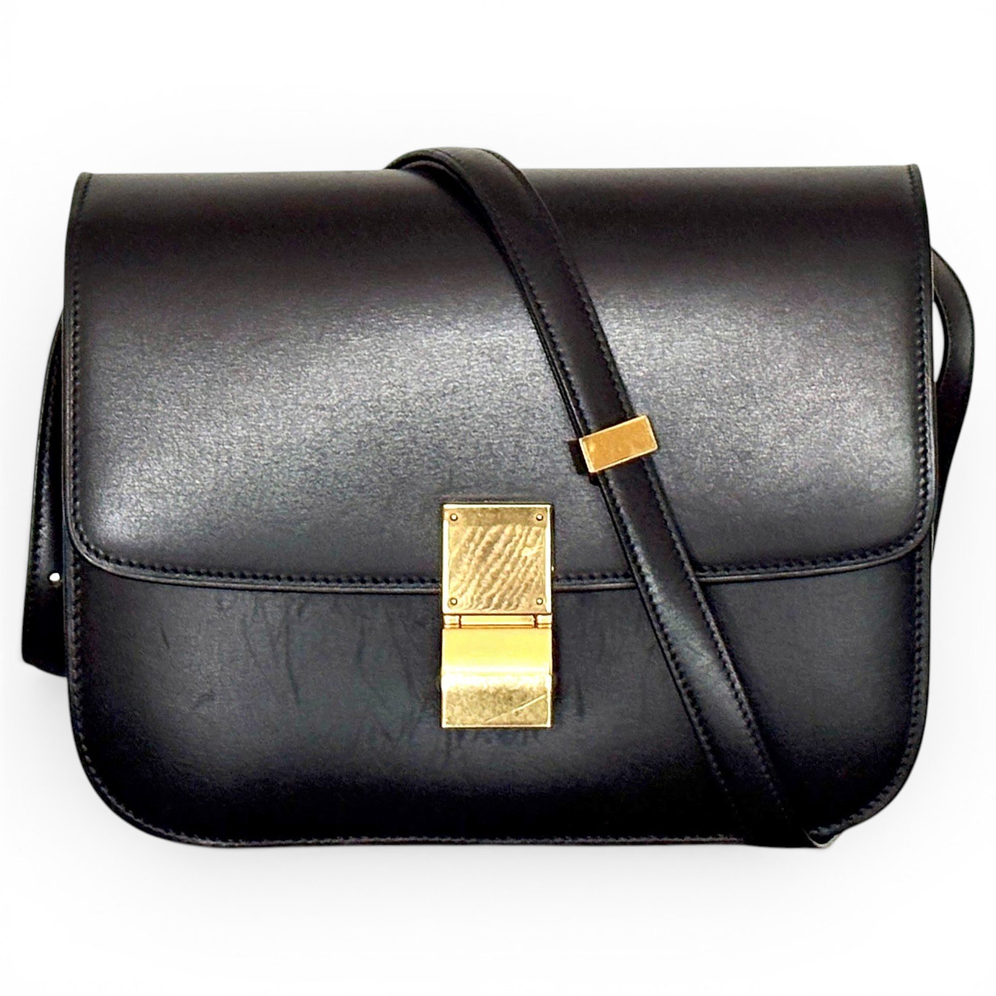 Classic leather crossbody bag