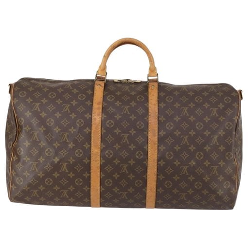 Keepall leather travel bag