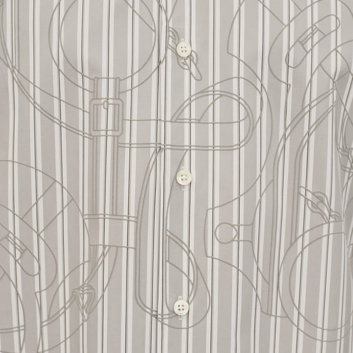 Gris "Eperon d'Or 3d Ray" Short-sleeve Straight Cut Shirt