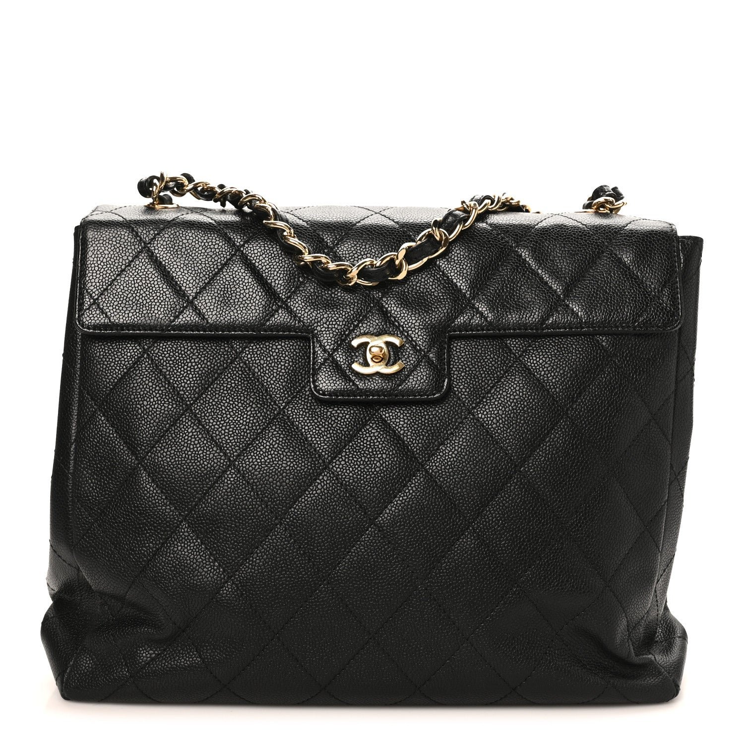Chanel Caviar Quilted Single Flap Black