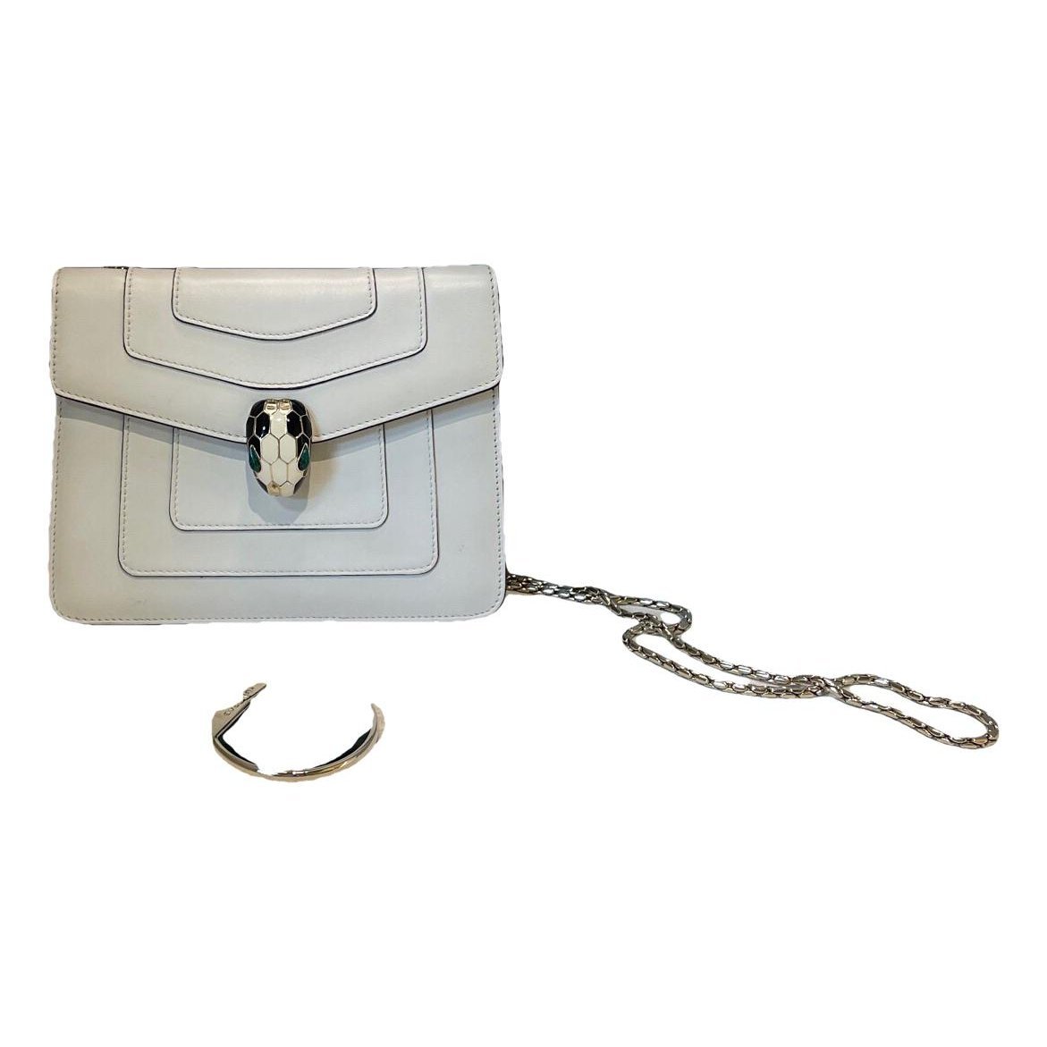 Serpenti leather handbag