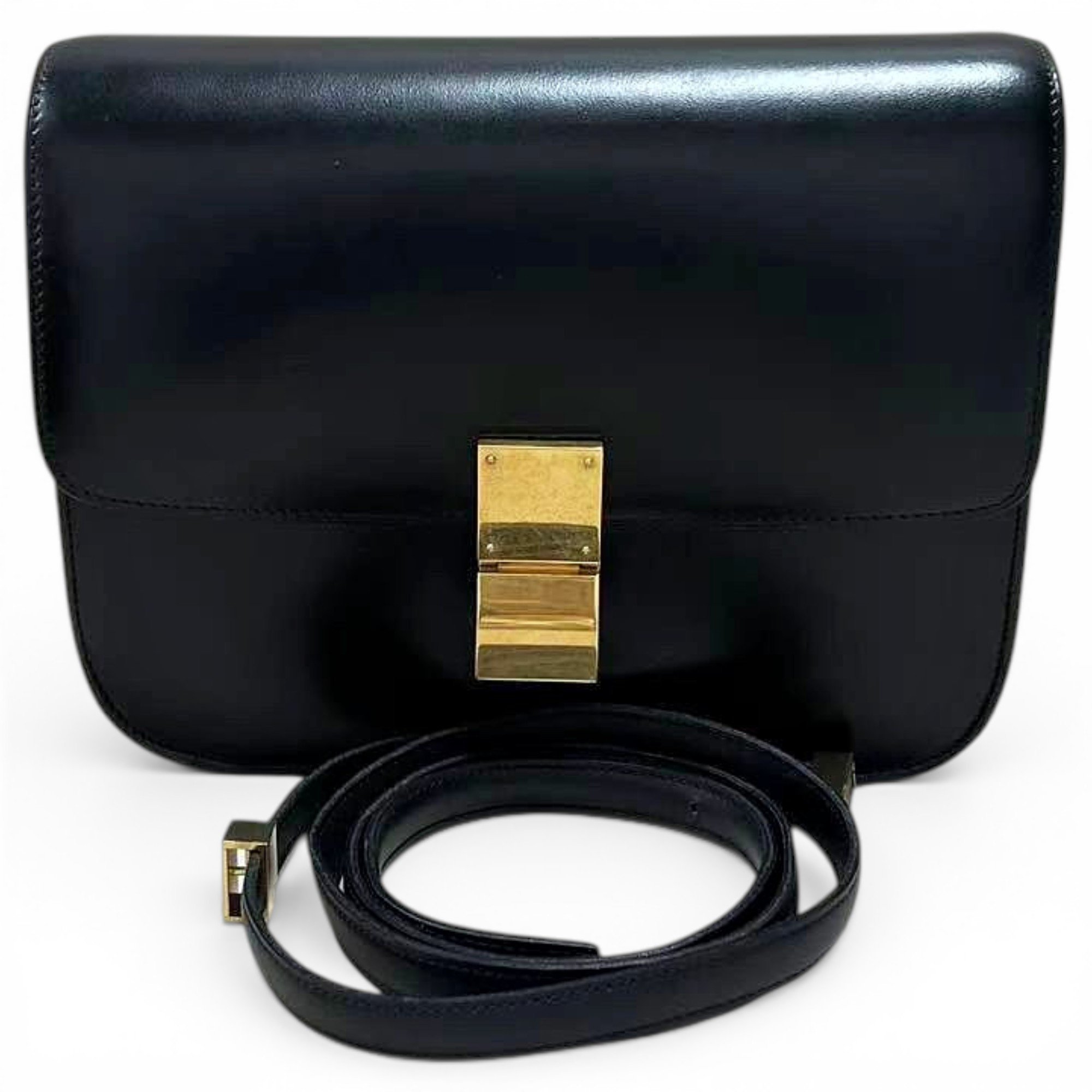 Classic leather crossbody bag