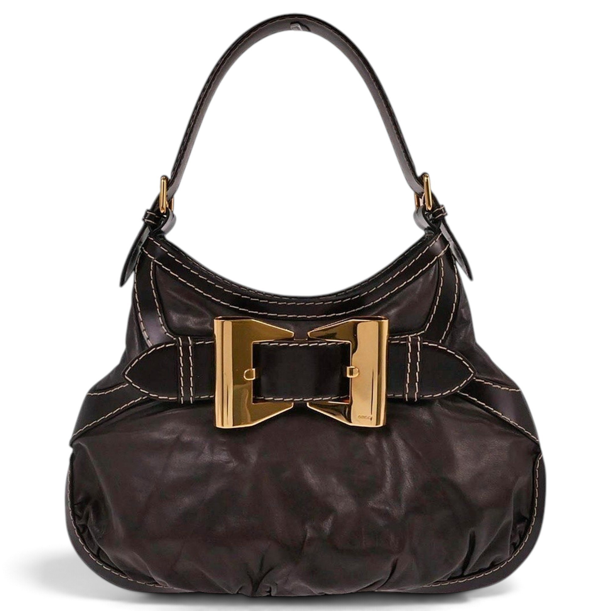 Hobo leather handbag