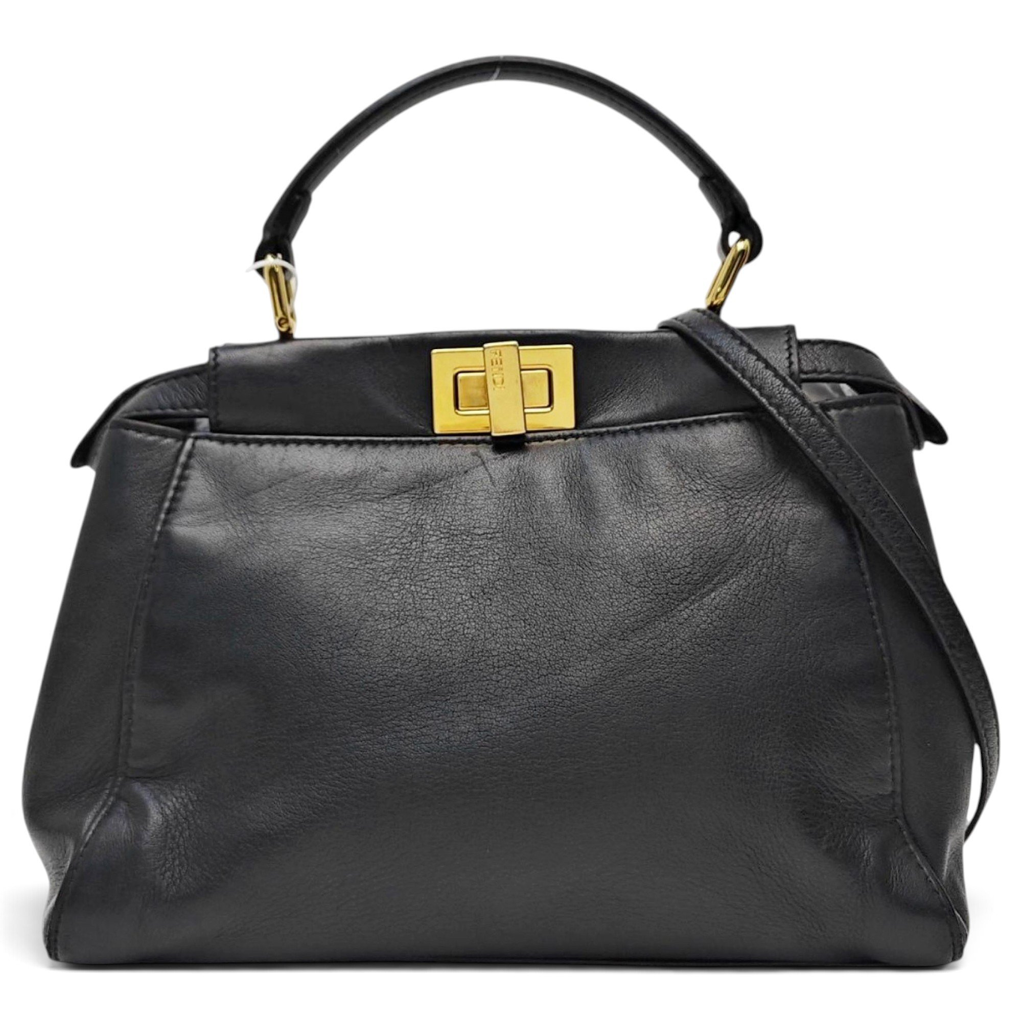 Peekaboo leather handbag