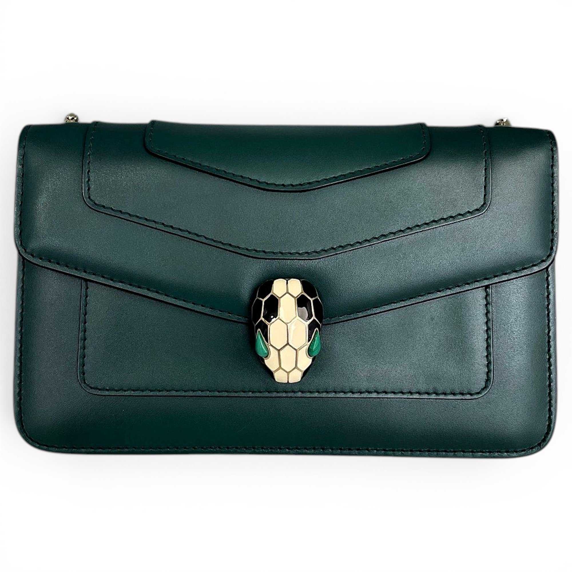 Serpenti leather handbag