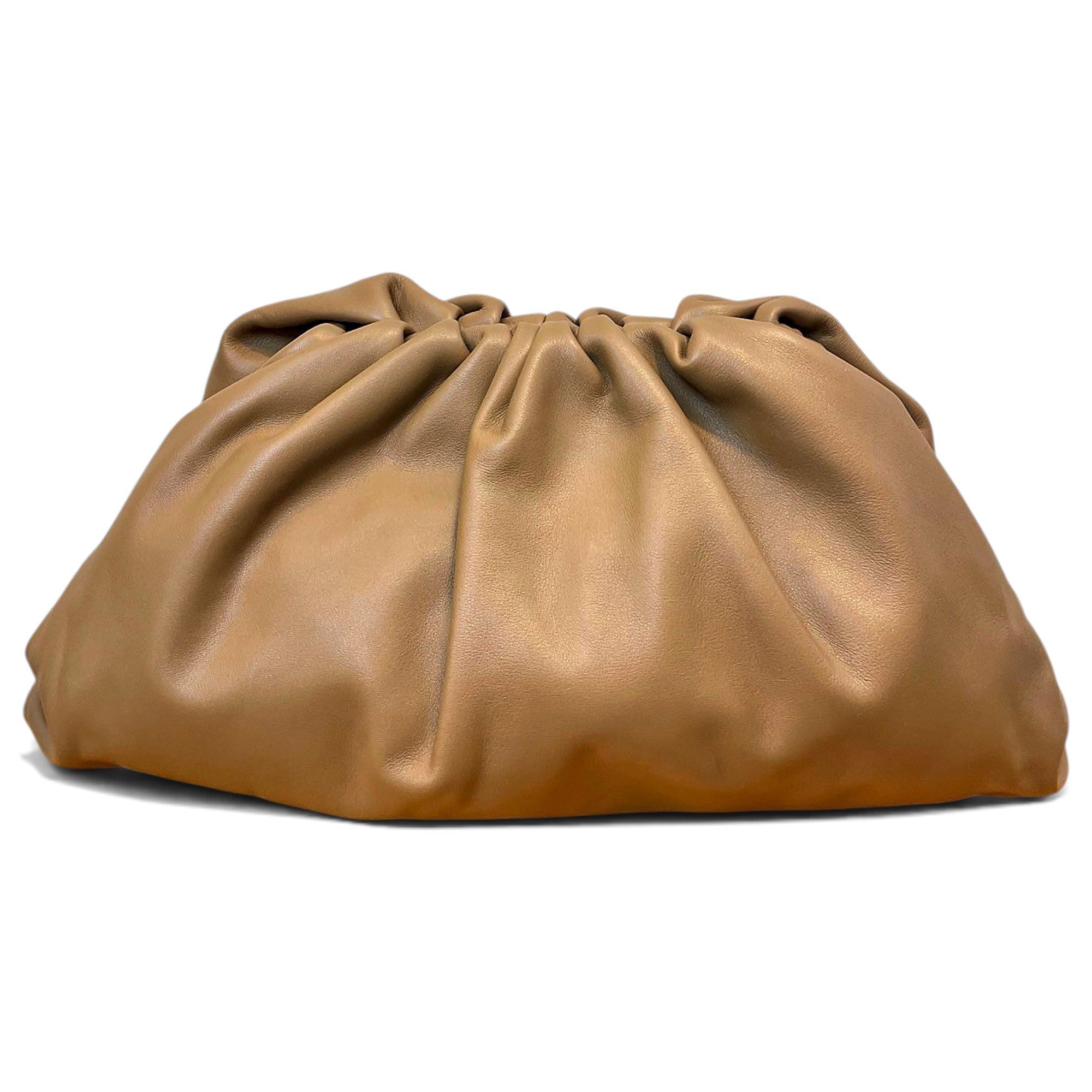 Pouch leather clutch bag