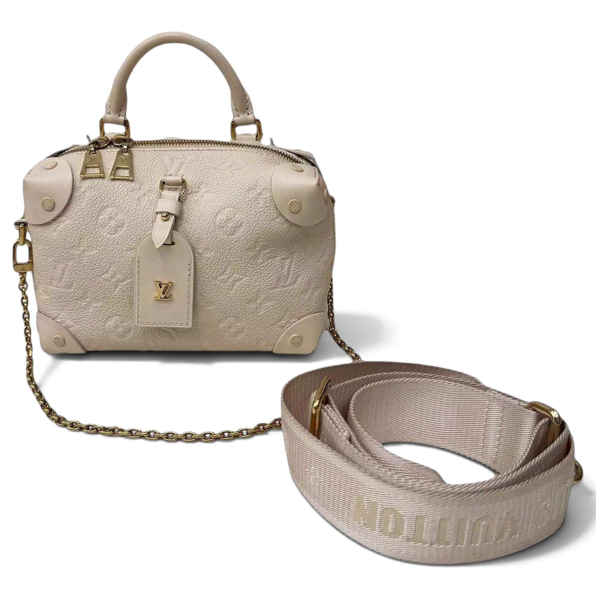 Petite Malle Souple leather handbag