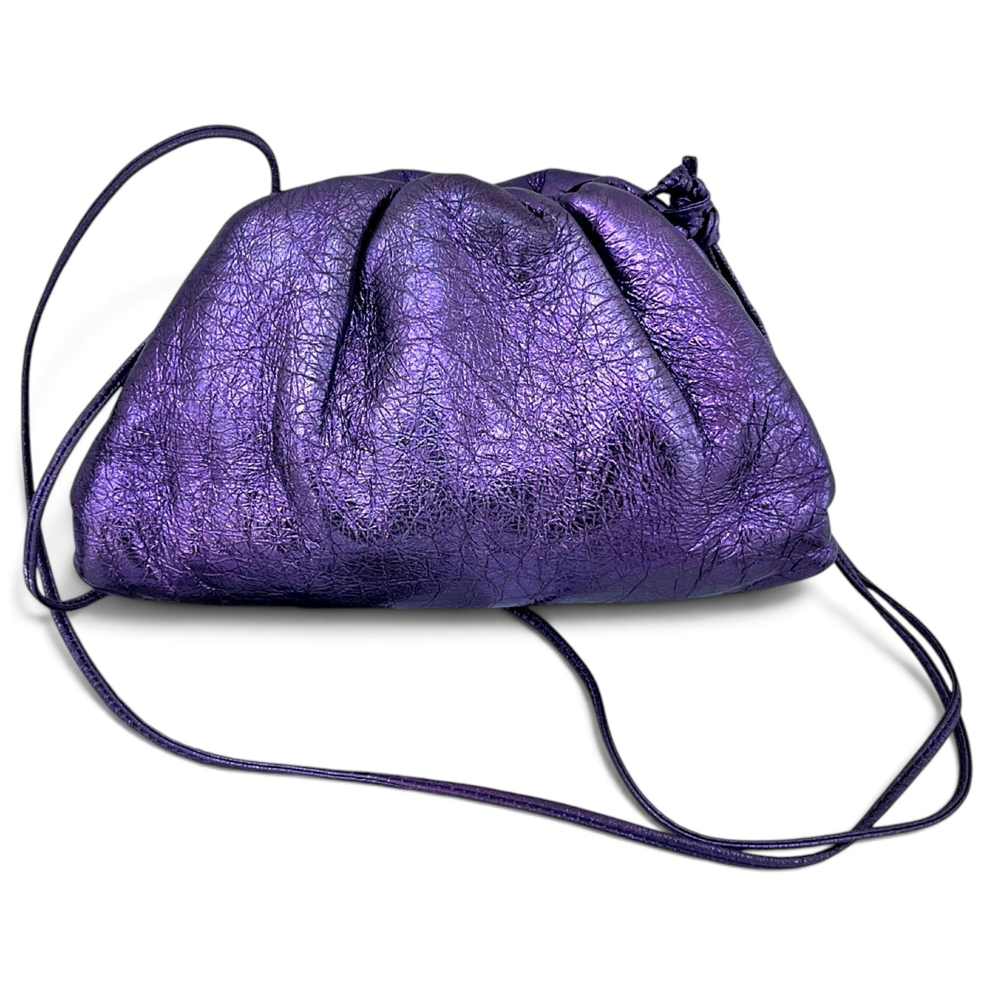 Pouch leather crossbody bag