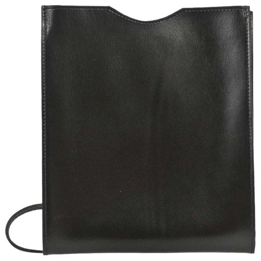Hermes Pliplat Handbag Black Box Calf Leather