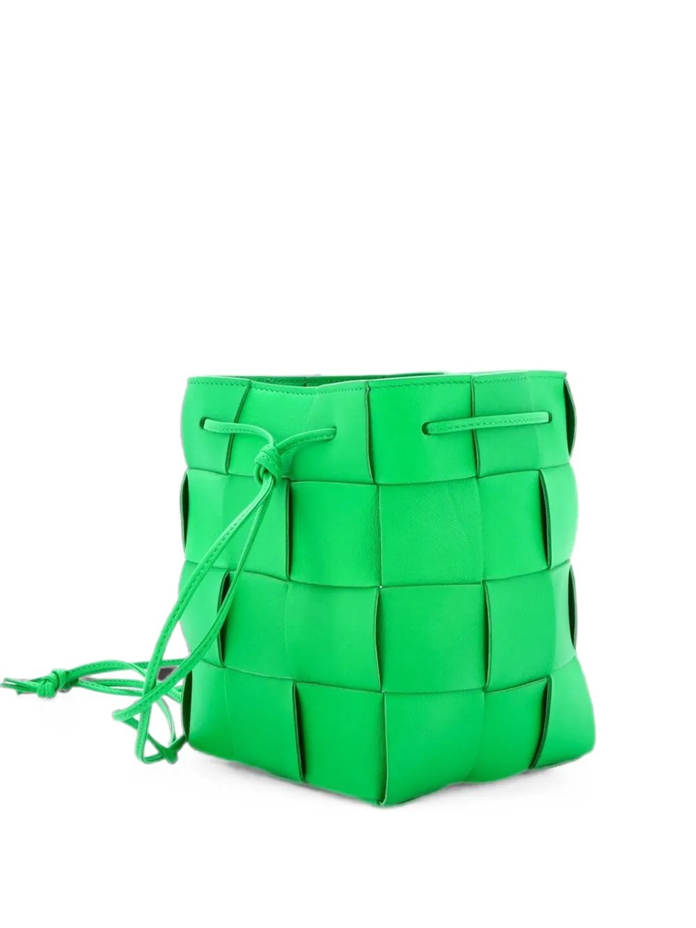 Bottega Veneta Cassette Maxi Intrecciato Leather Small bucket bag