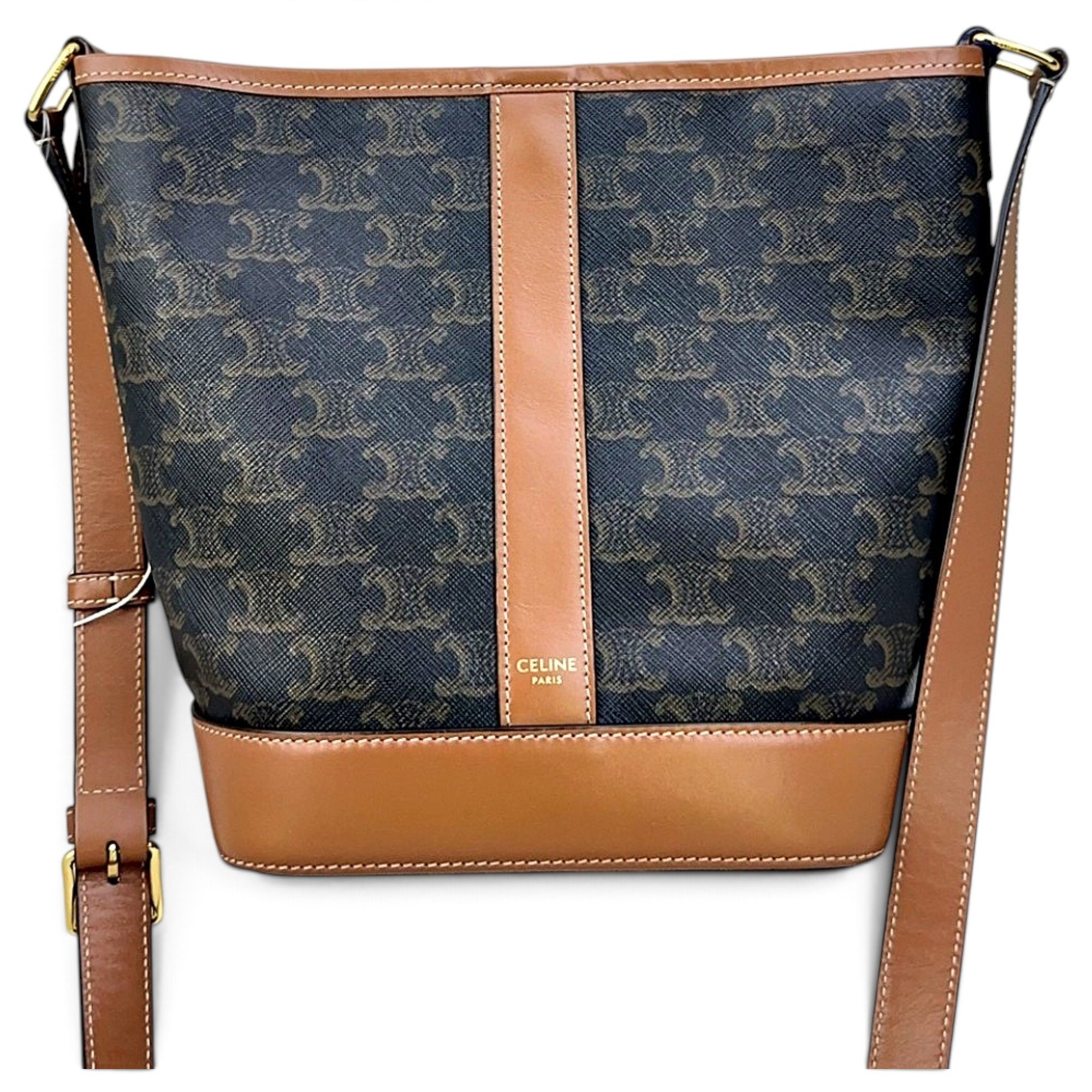 SAC SEAU leather crossbody bag