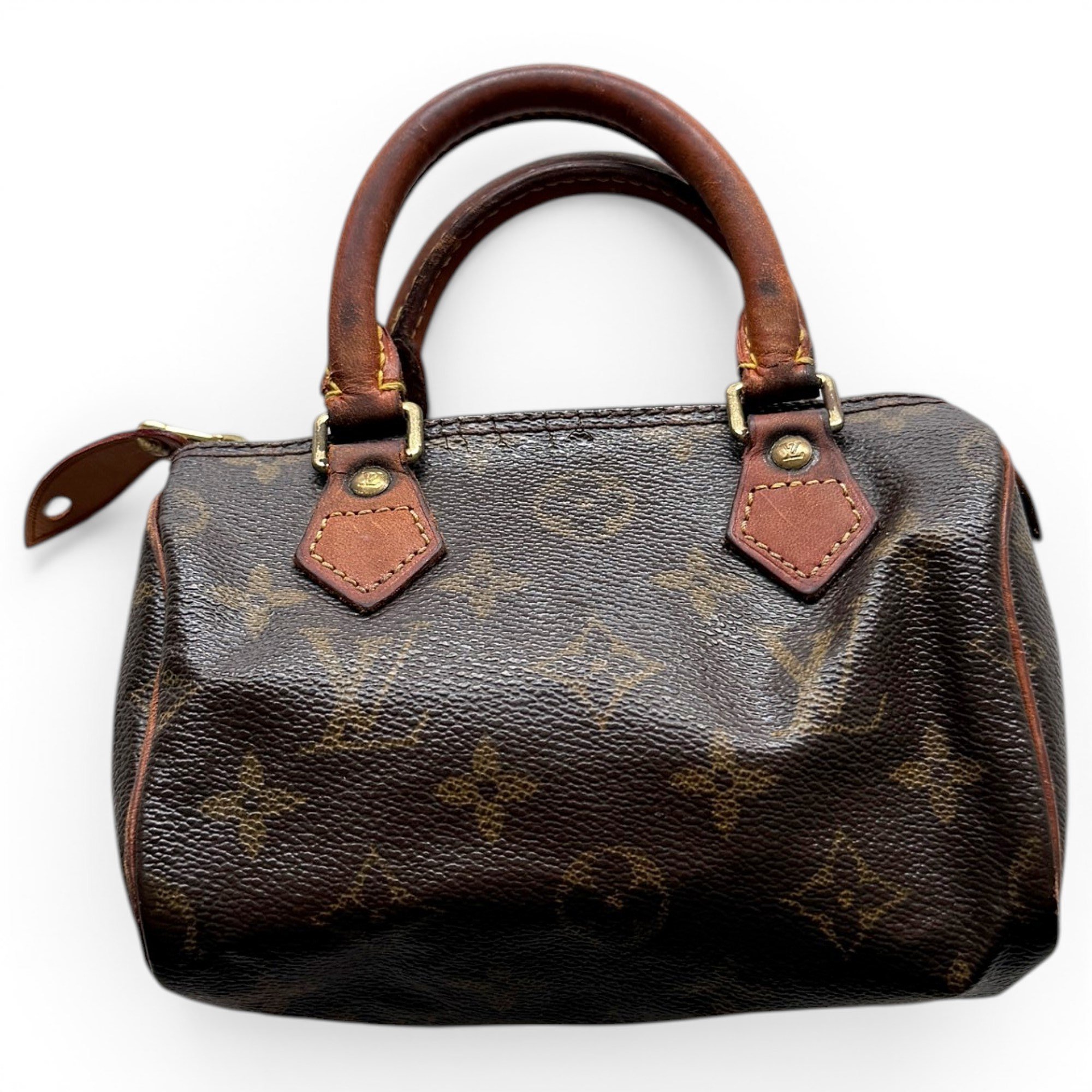 Louis Vuitton Nano Speedy / Mini HL leather bowling bag