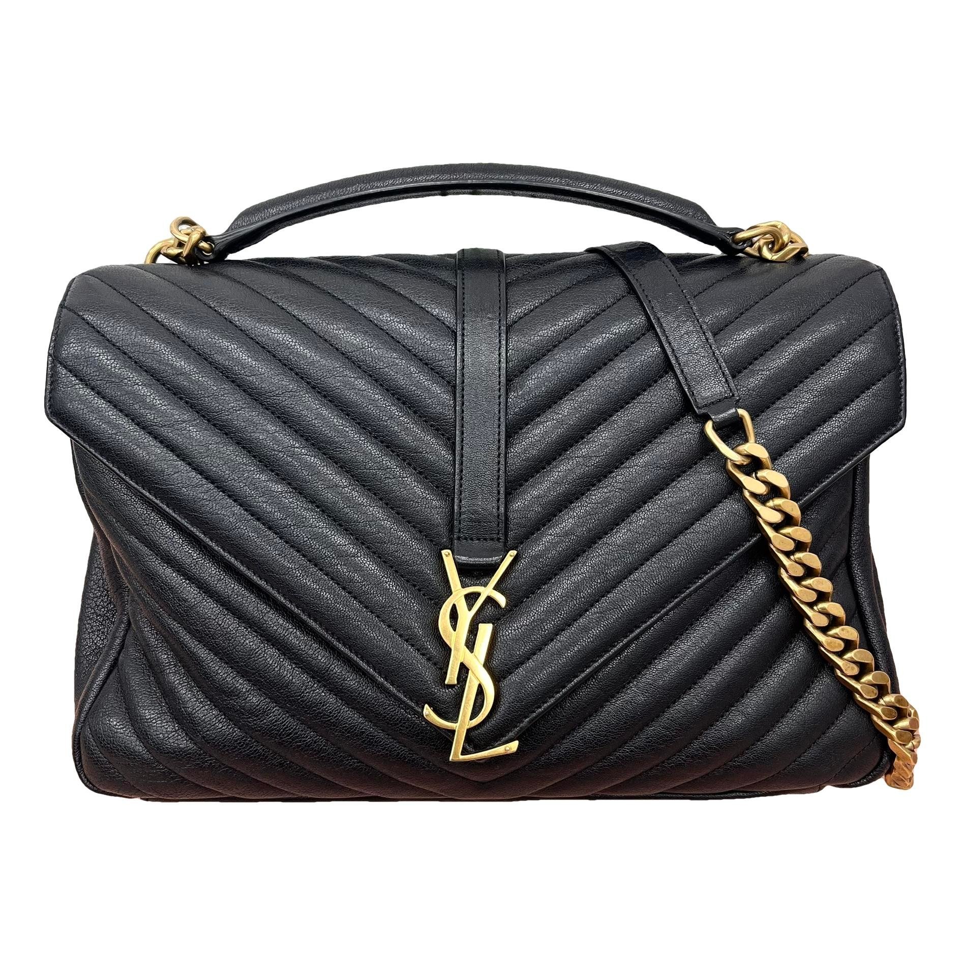 Collége monogramme leather handbag