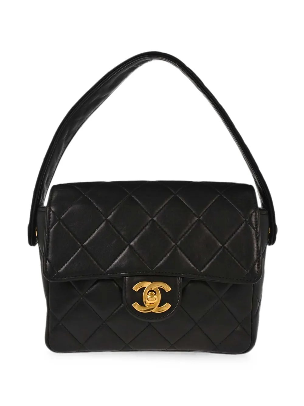 1995 diamond-quilted CC turn-lock tote bag