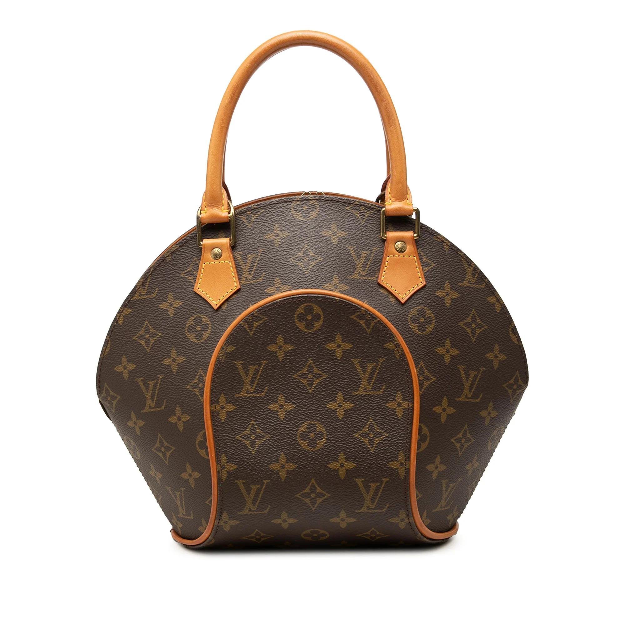 Ellipse leather handbag