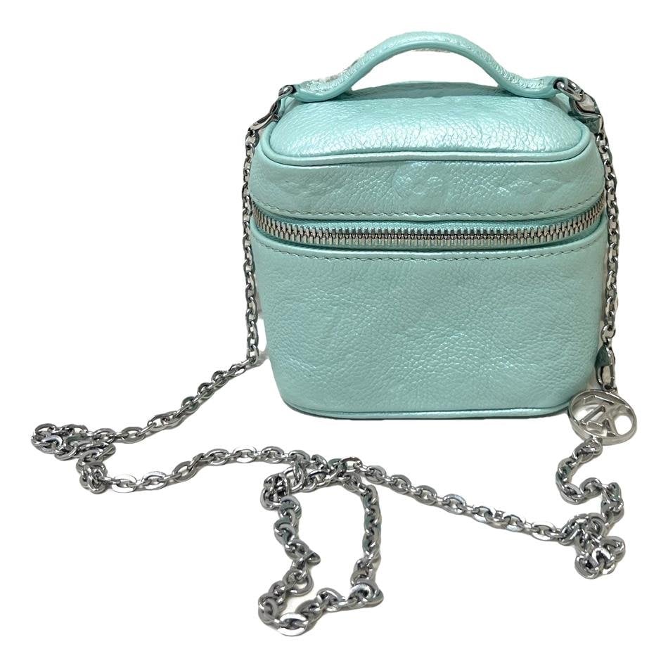 Vanity leather handbag