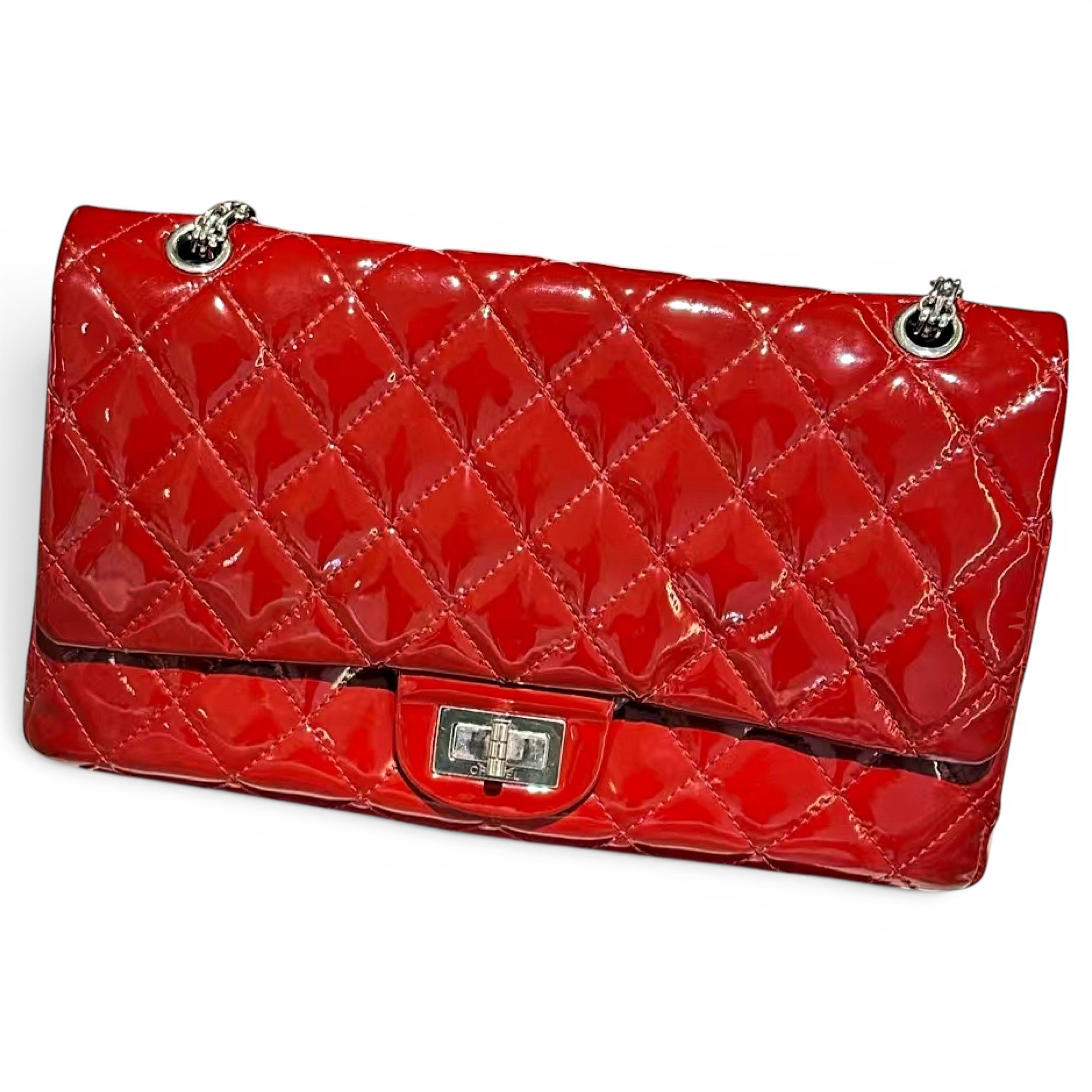 2.55 patent leather handbag