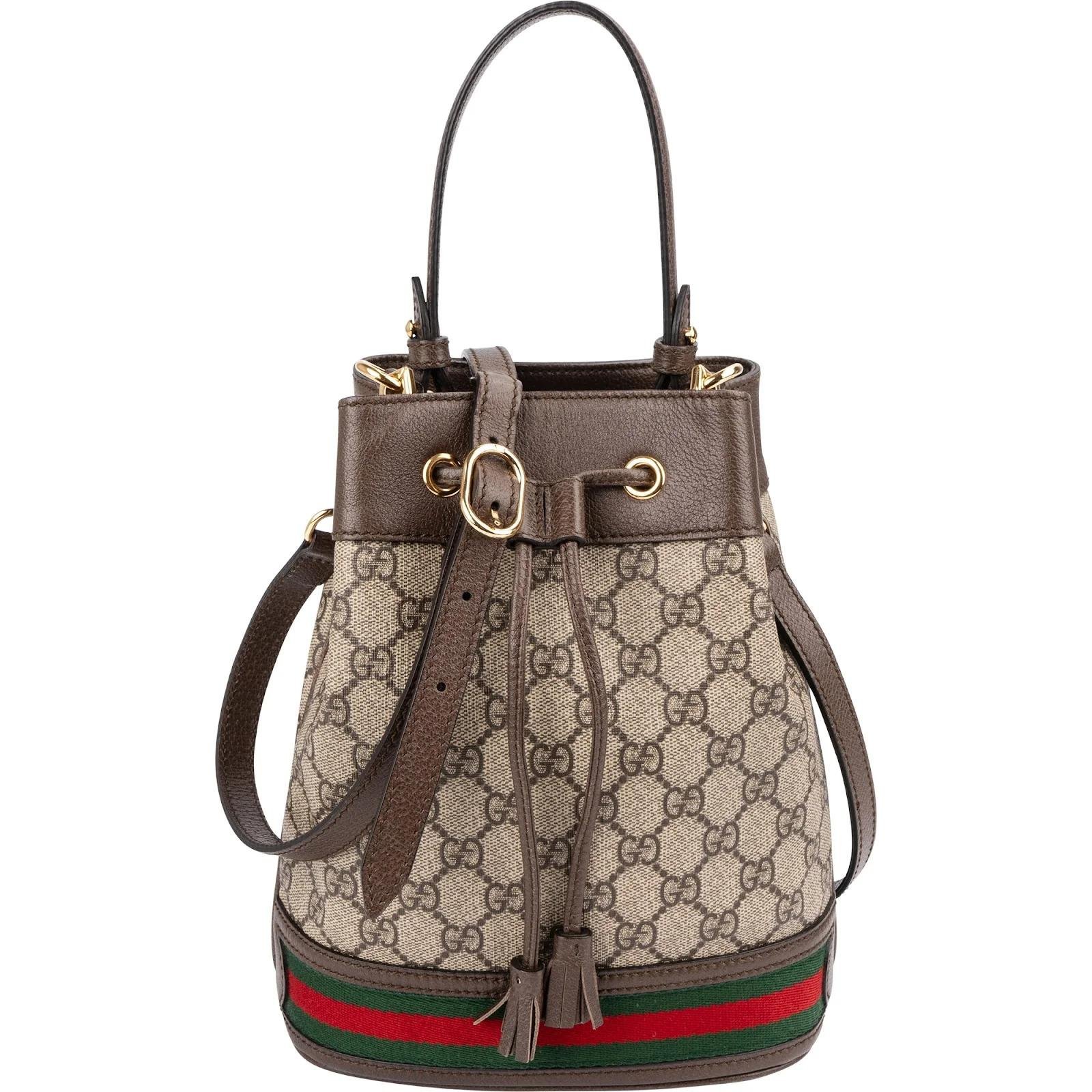 Ophidia Bucket leather crossbody bag
