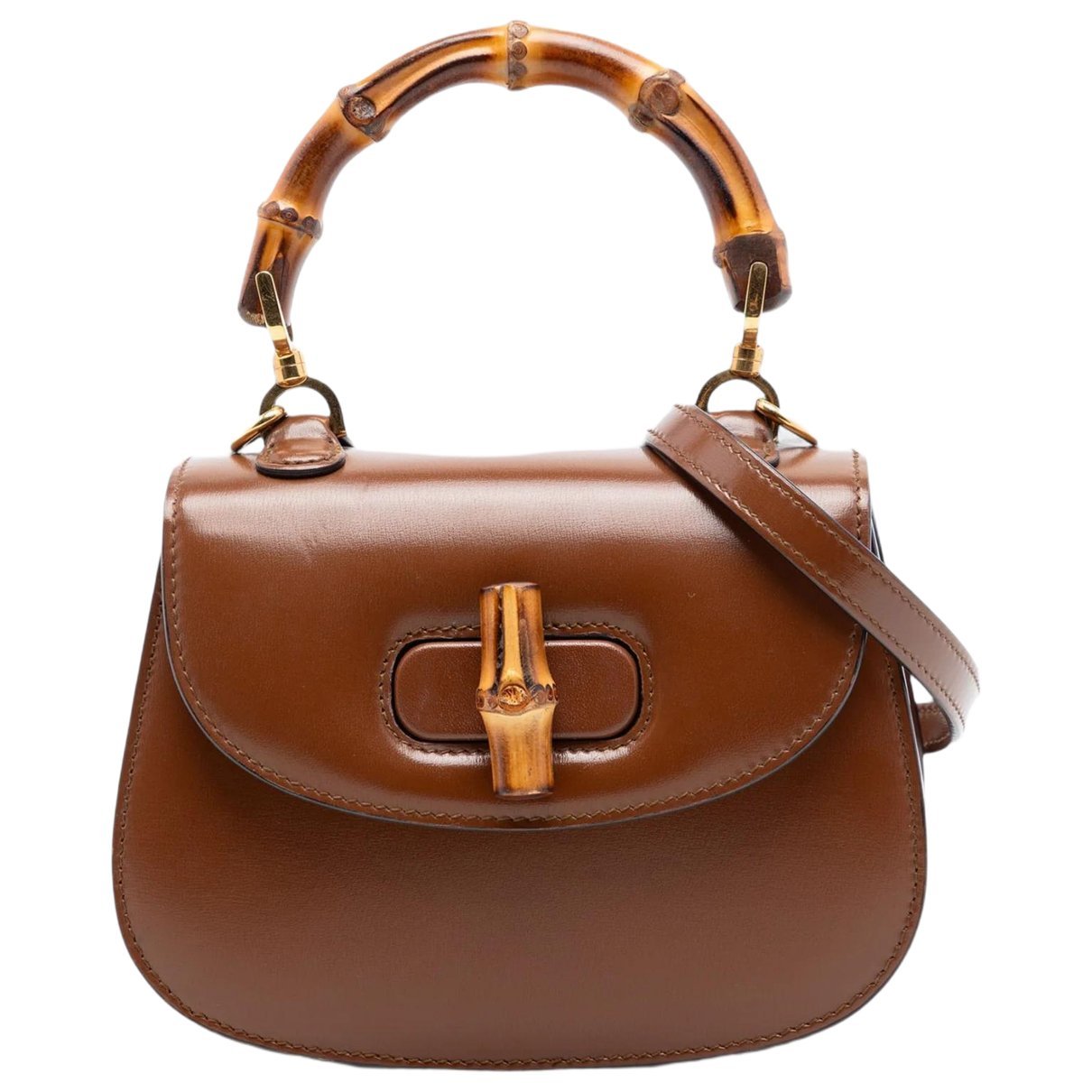 Bamboo leather handbag
