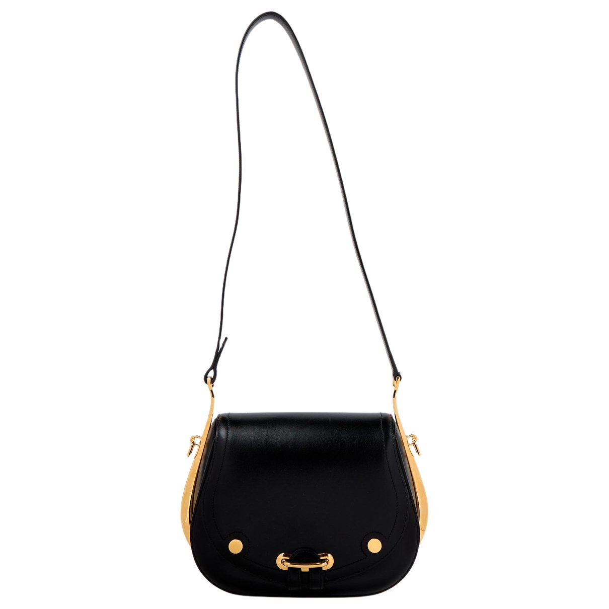 Passe-guide leather handbag