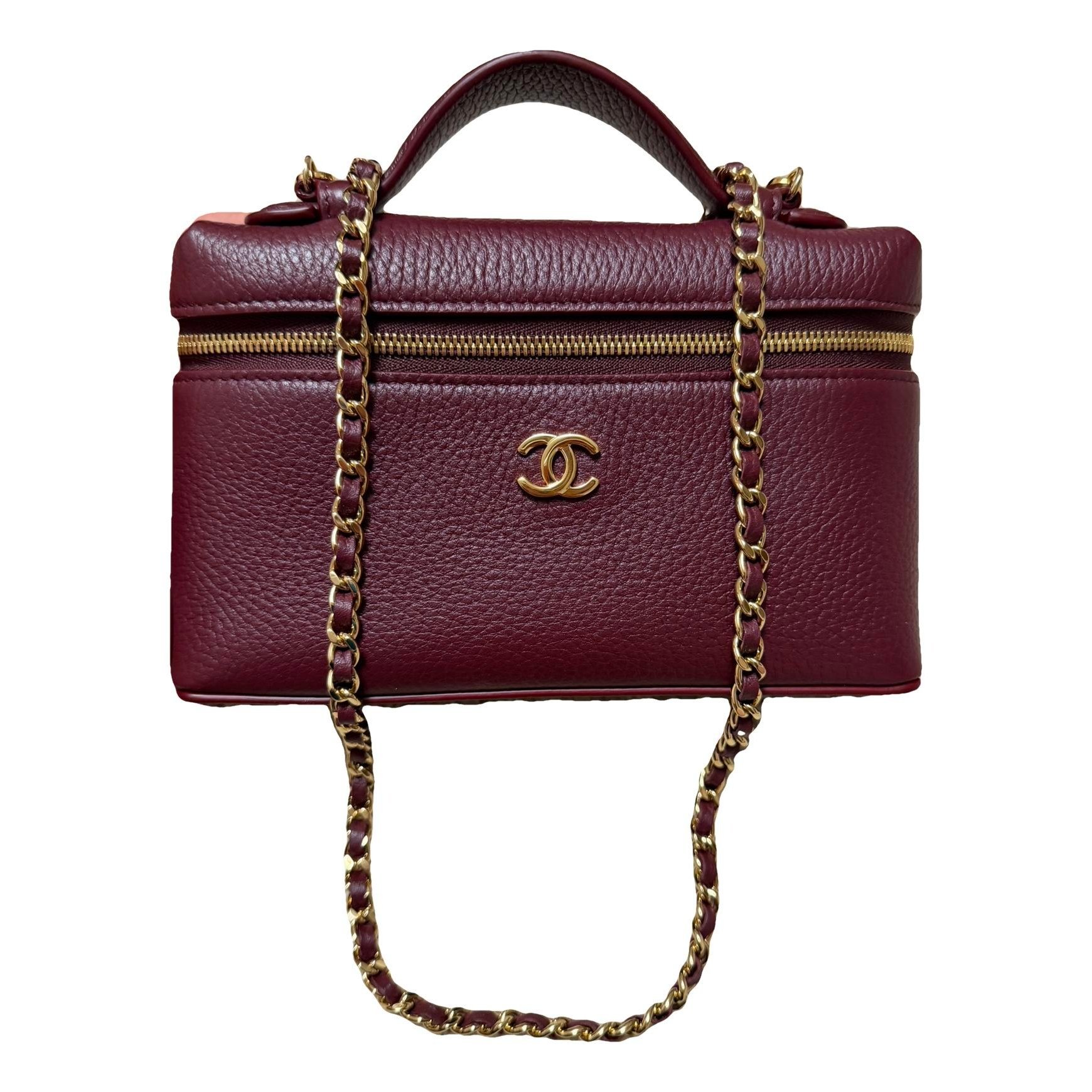 Trendy CC Vanity leather handbag