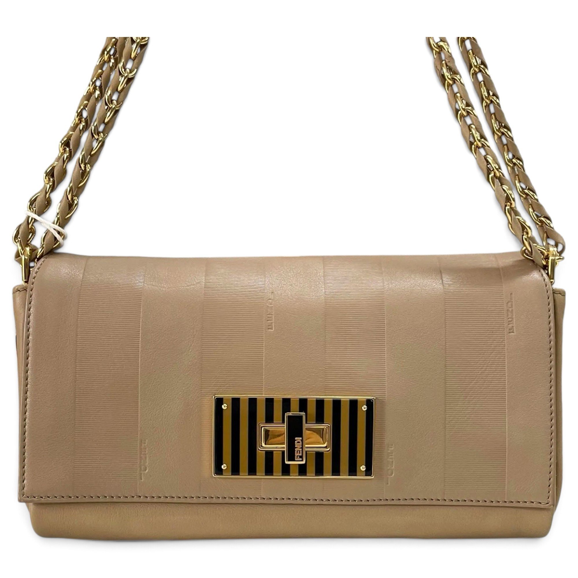 Baguette leather handbag