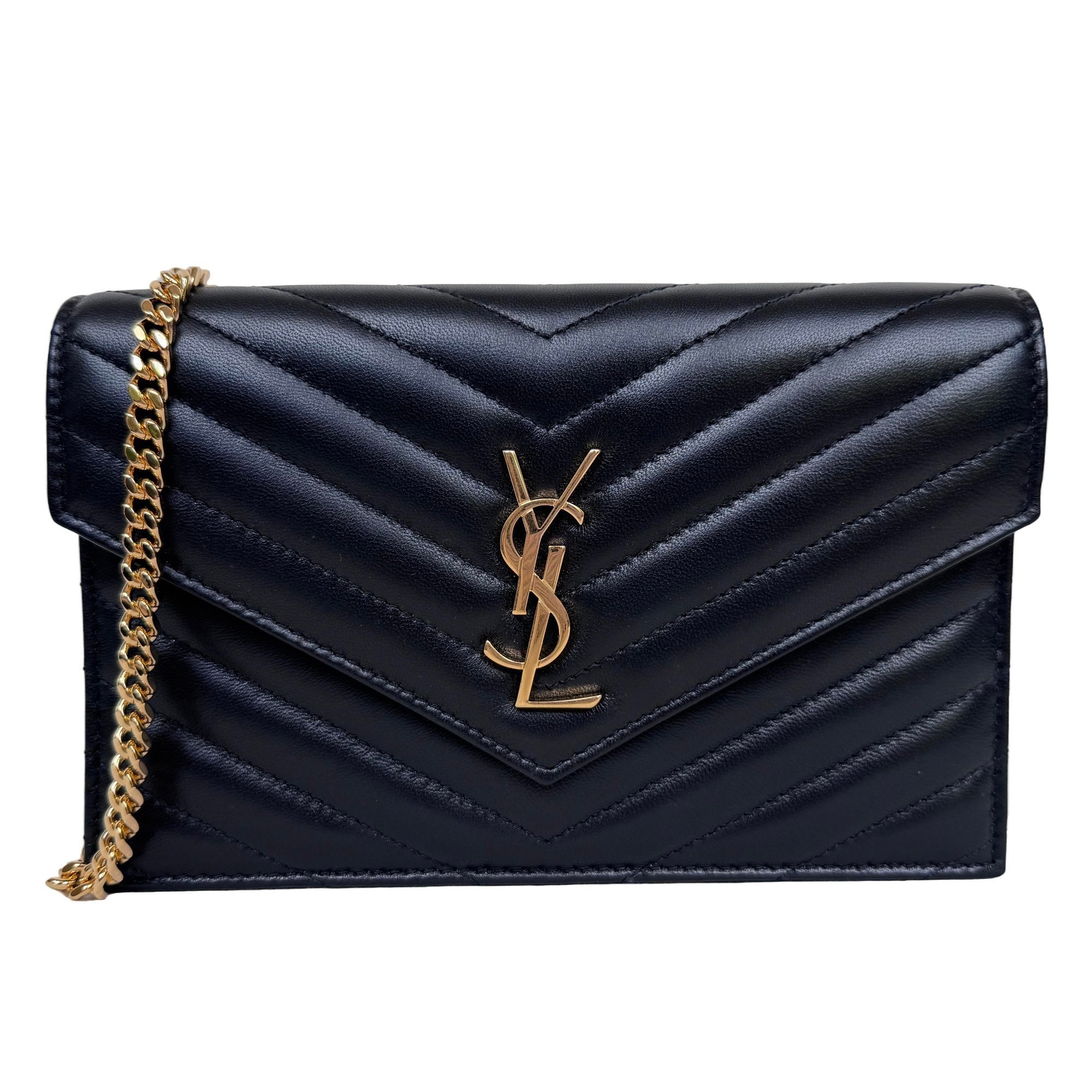 Portefeuille enveloppe leather crossbody bag