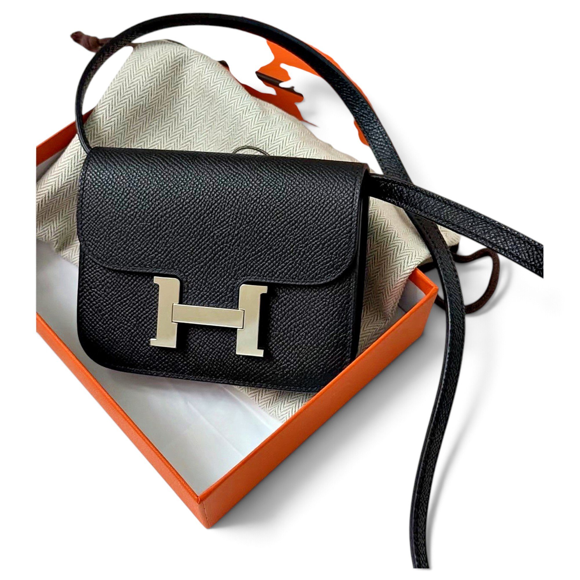 Constance leather crossbody bag