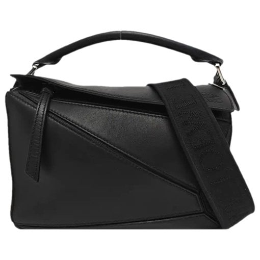 Puzzle leather crossbody bag
