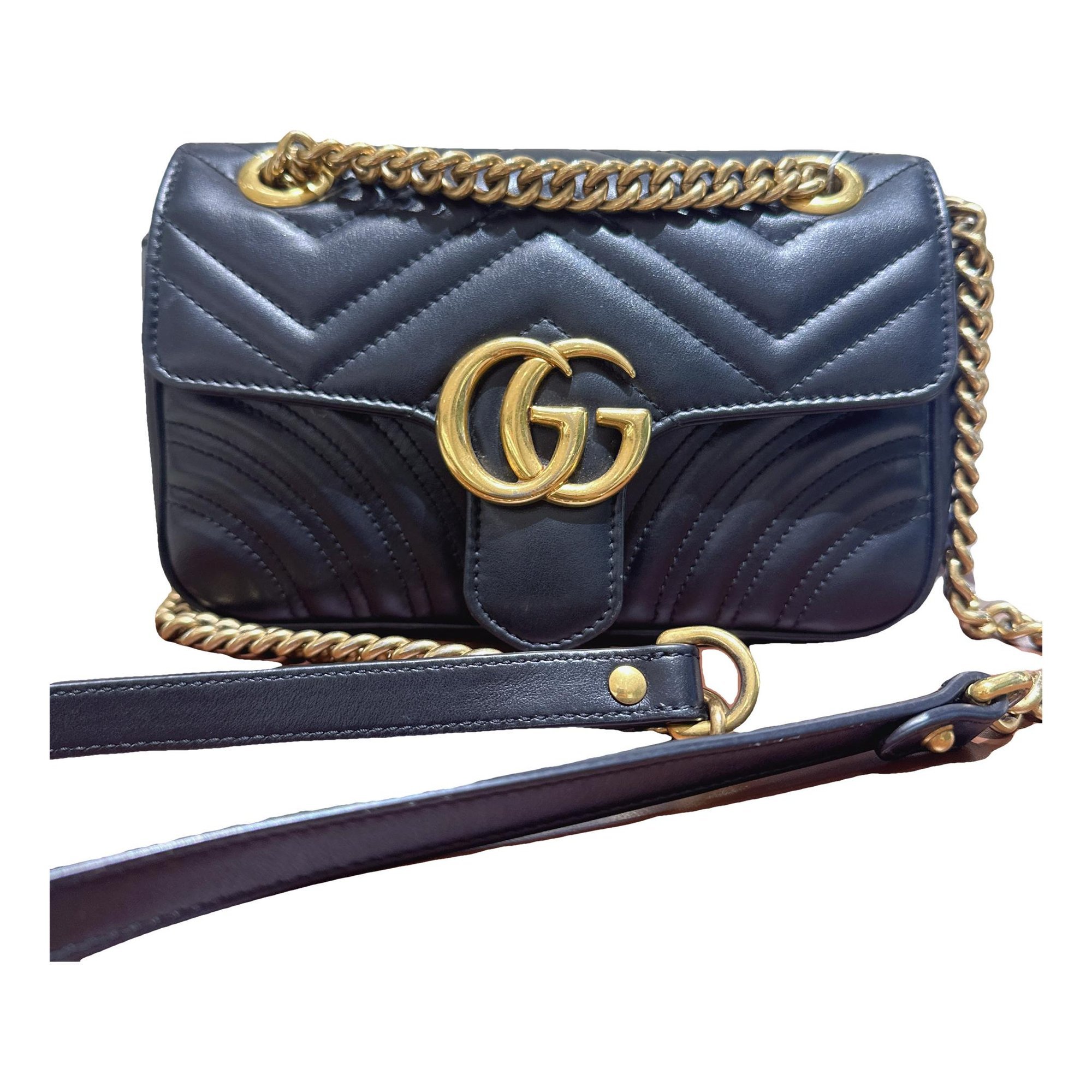 GG Marmont Flap leather crossbody bag