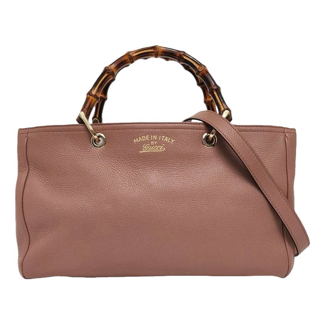 Bamboo Shopper leather tote