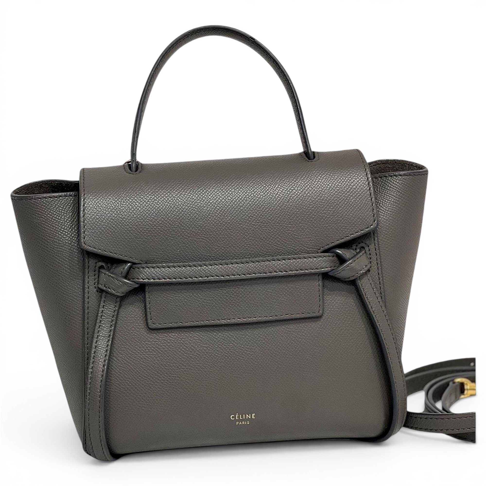 Belt leather handbag
