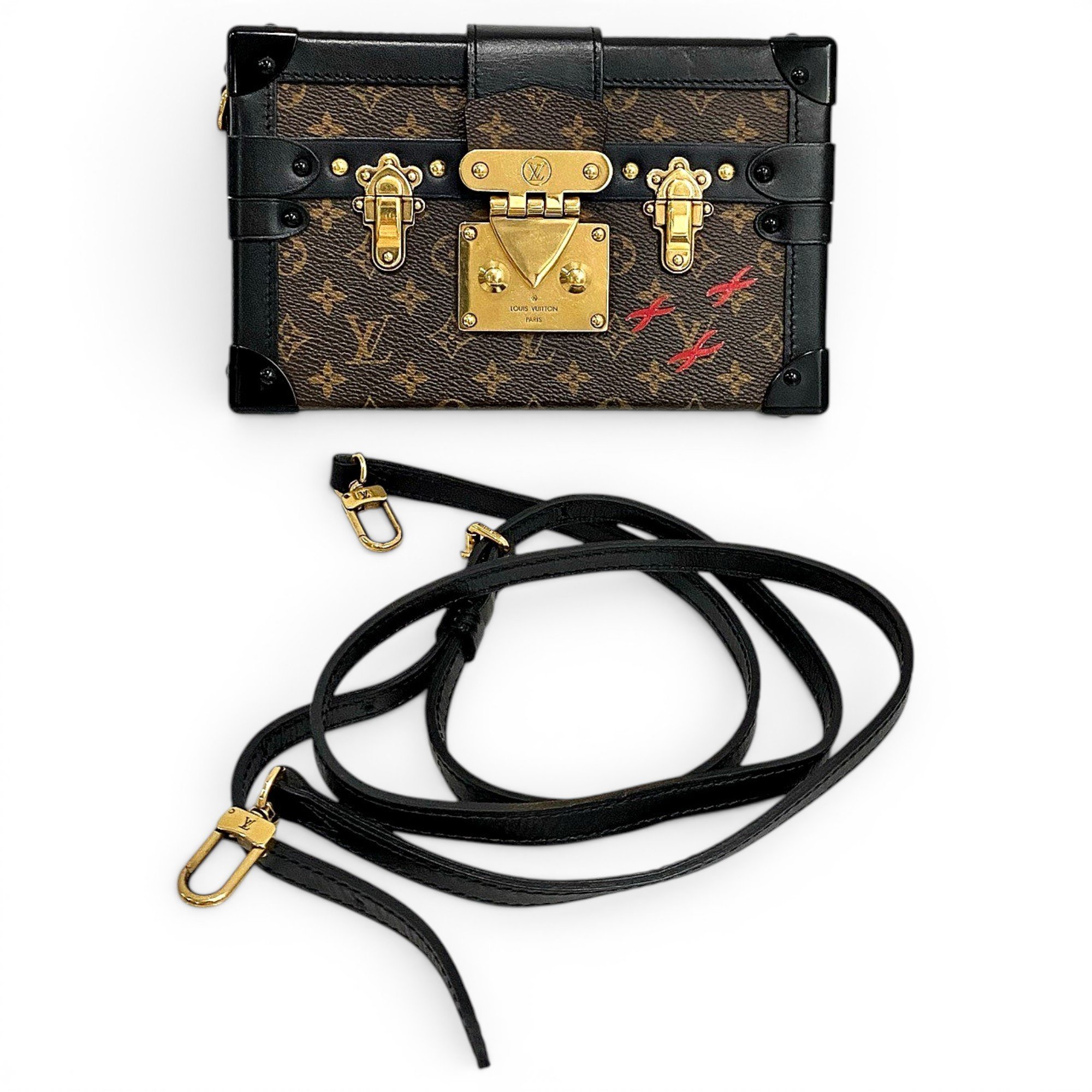 Louis Vuitton Petite Malle leather handbag