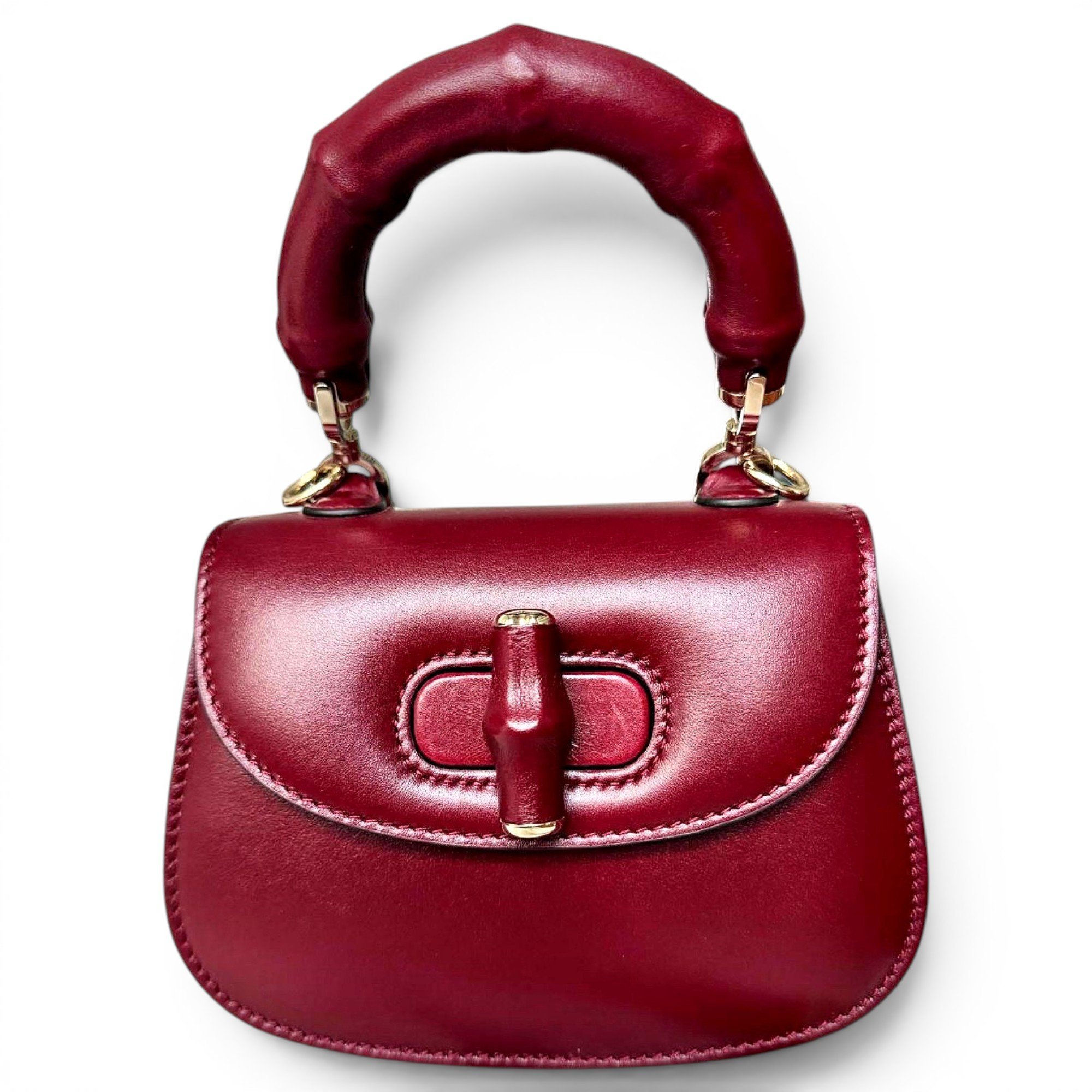 Bamboo leather mini bag