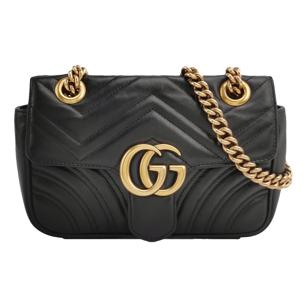 GG Marmont Flap leather crossbody bag