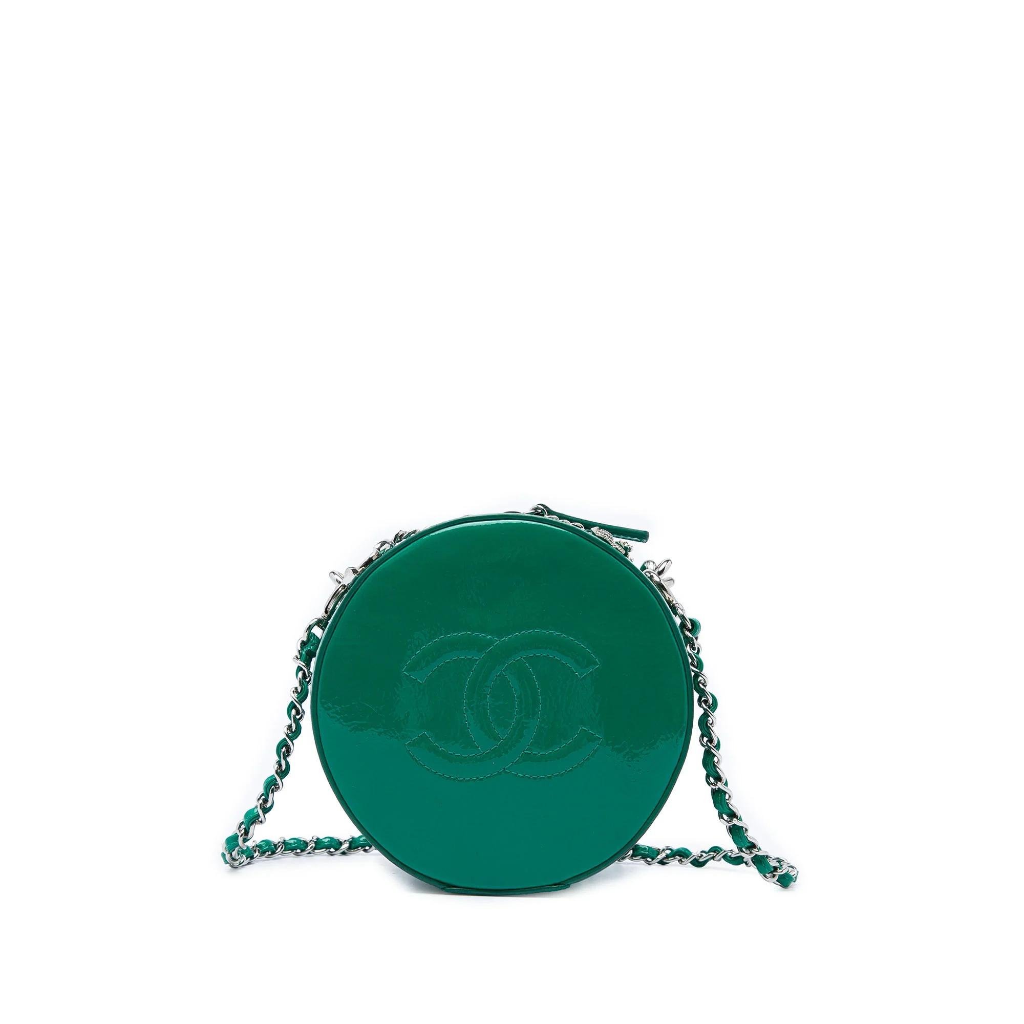 Patent leather handbag