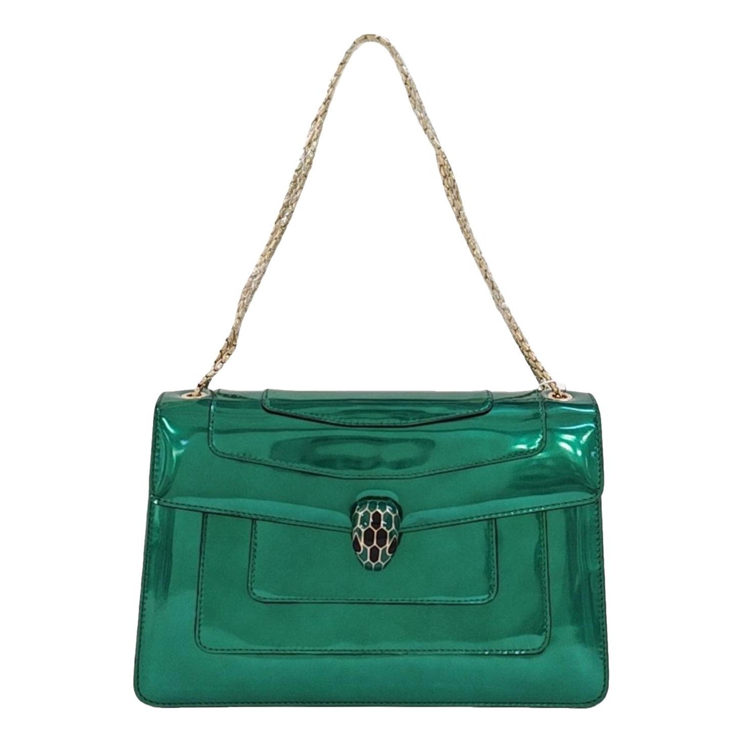 Patent leather handbag