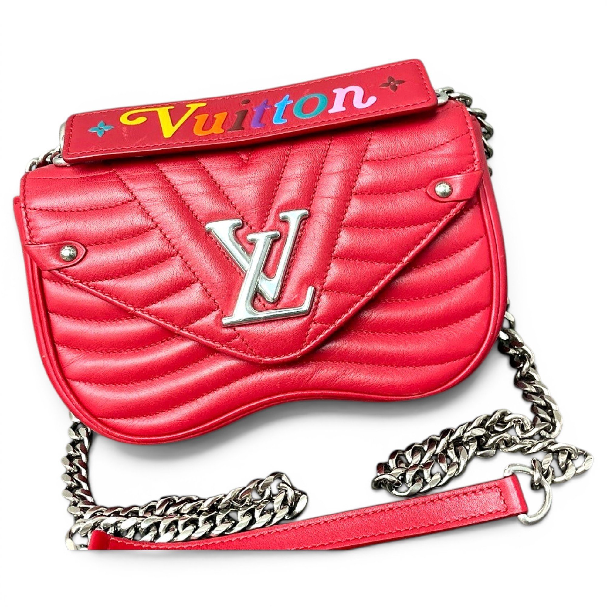 New Wave leather handbag