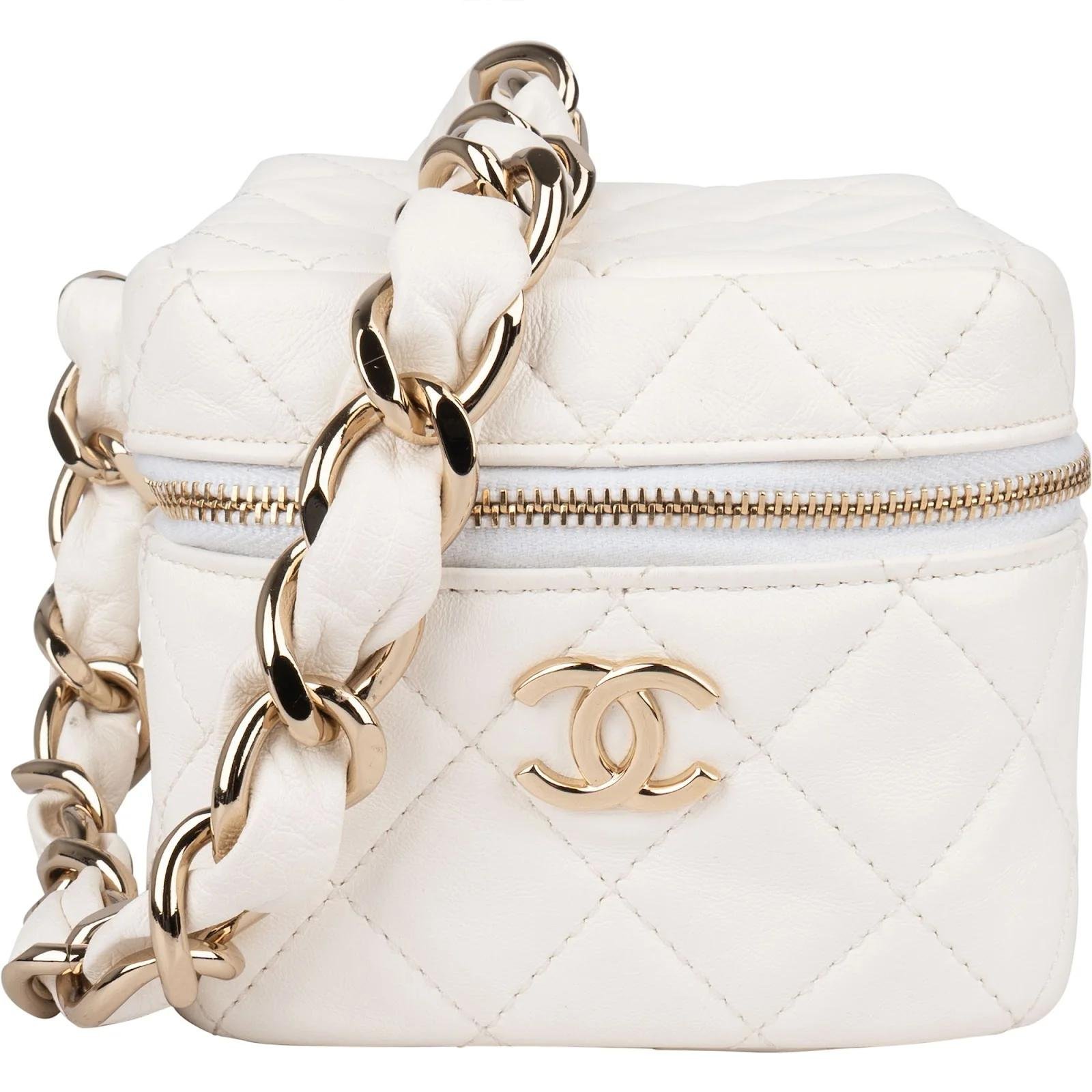 Vanity leather handbag