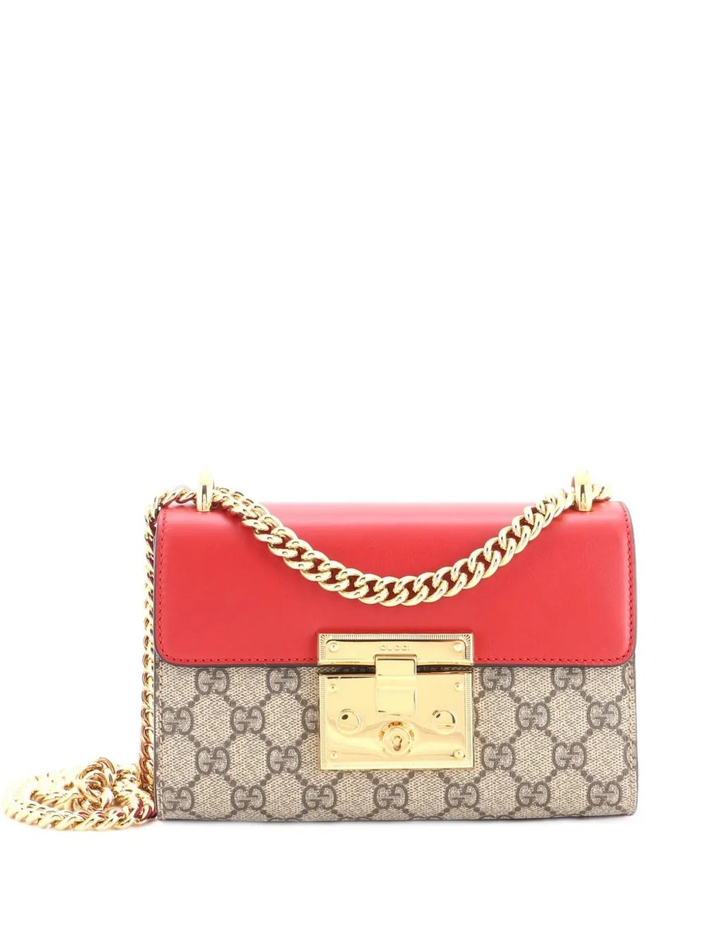 Padlock Shoulder Bag GG Coated Canvas and Leather Small crossbody bag
