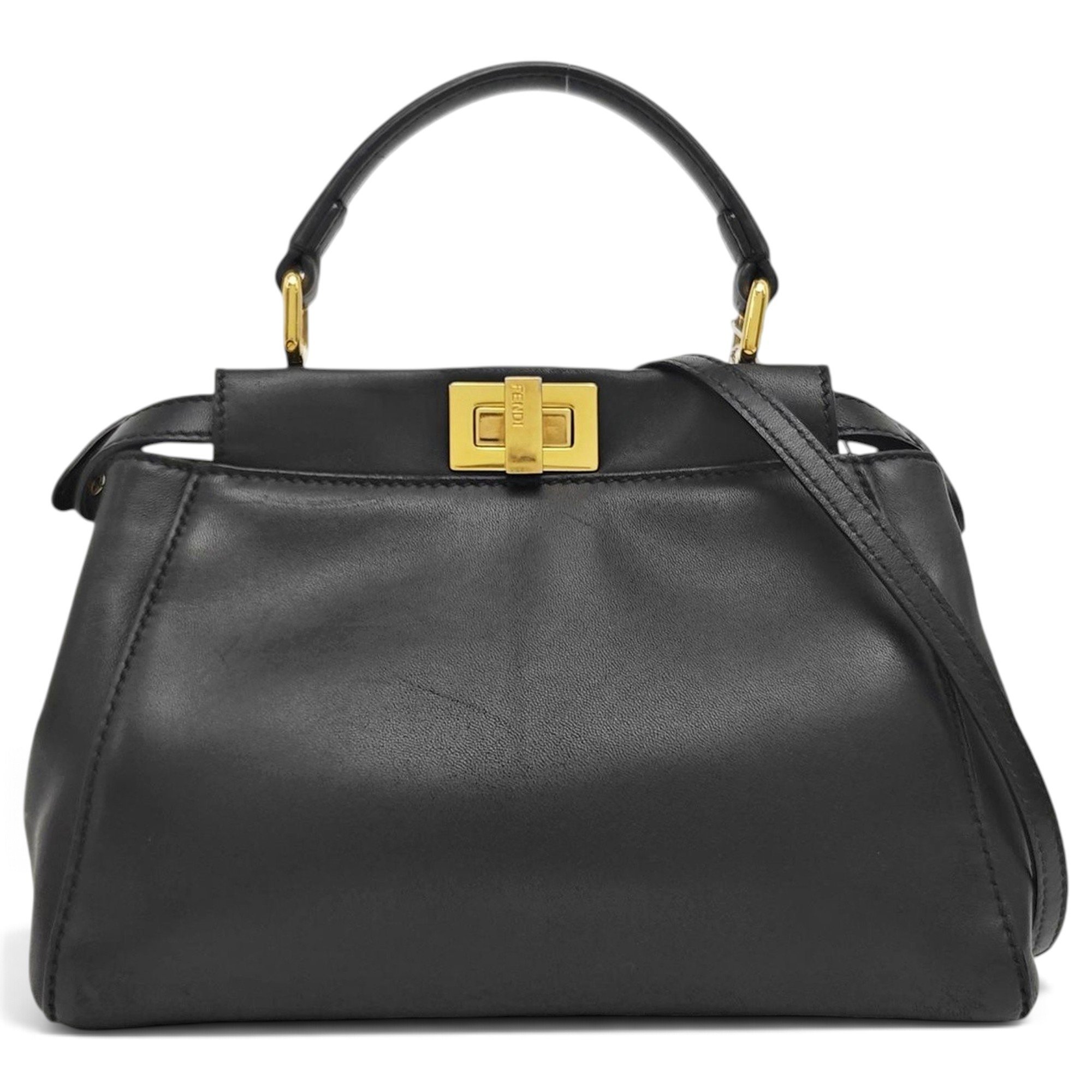 Peekaboo leather handbag