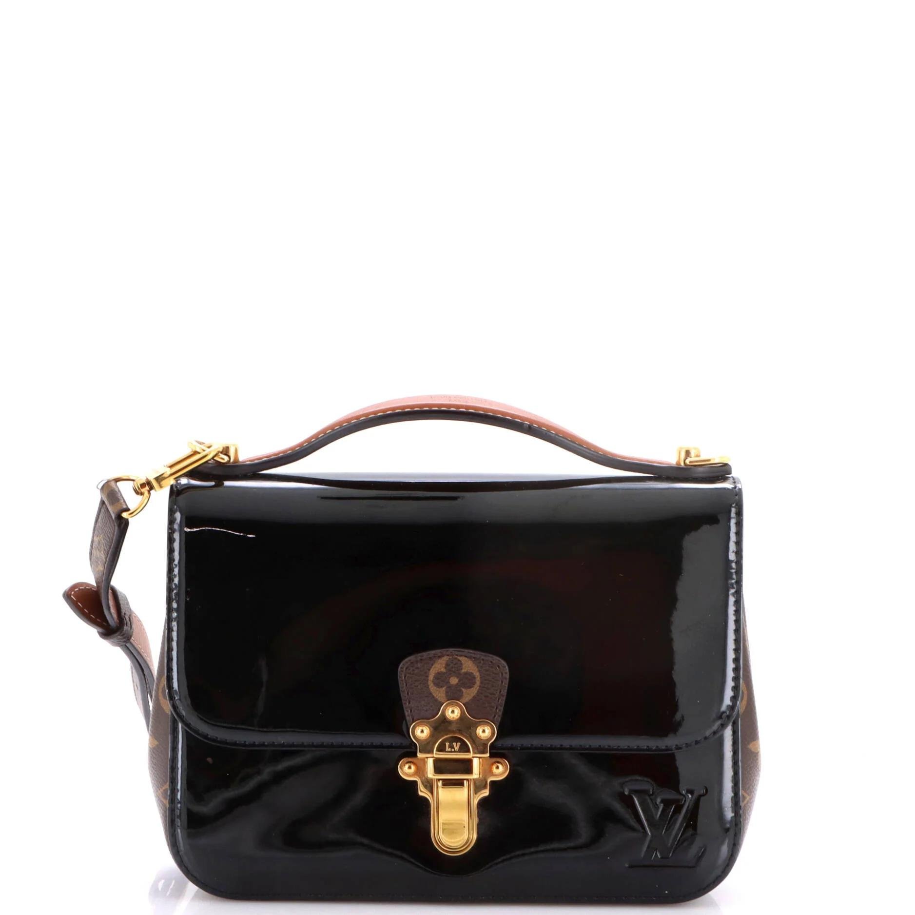 Patent leather handbag