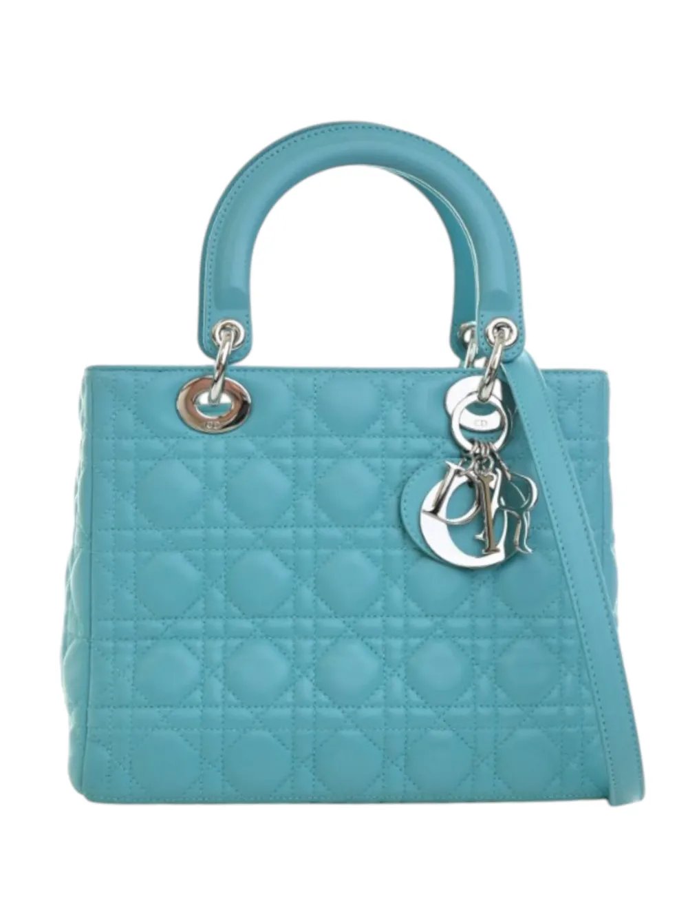 2011 Medium Lambskin Cannage Lady Dior satchel